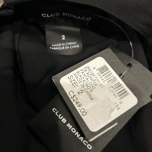 NWT Club Monaco Lightweight Halter Romper black Size 2 XS - Picture 9 of 10